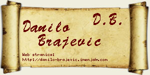 Danilo Brajević vizit kartica